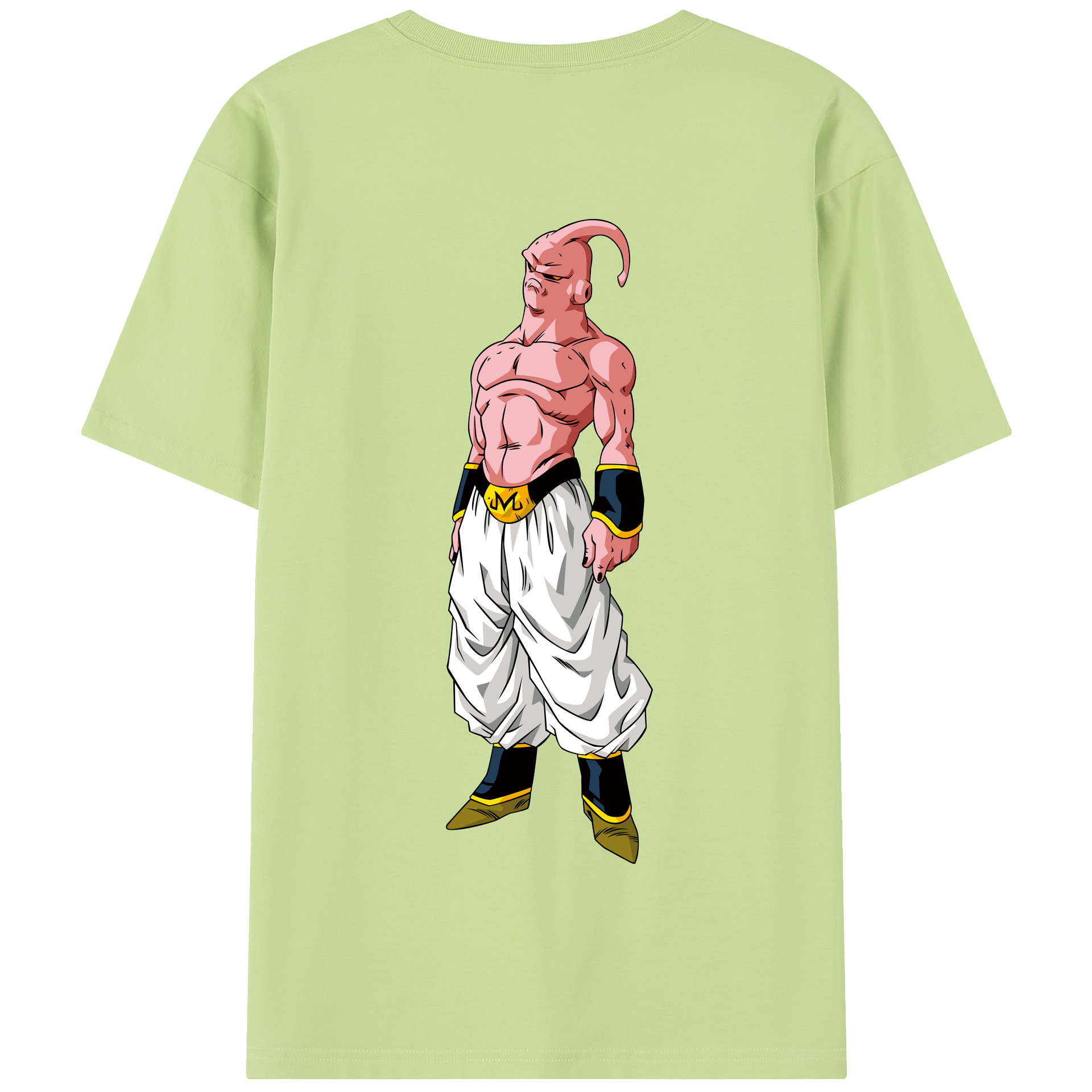 （画像用） ドラゴンボール 魔人ブウ DRAGON BALL Majin Buu 綿100％半袖Tシャツ（背面プリント）